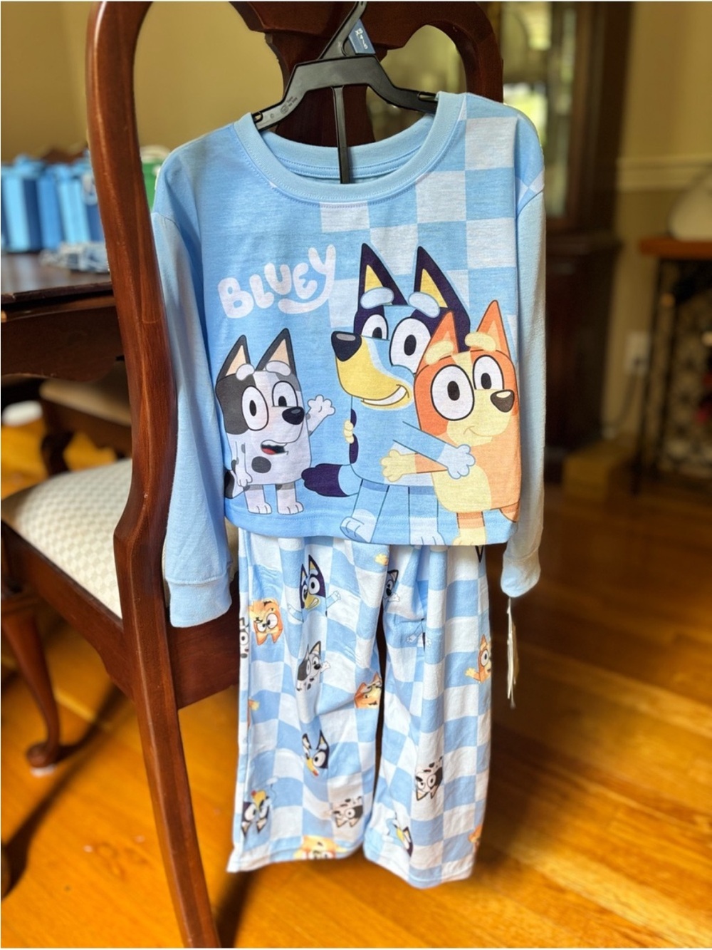Bluey Kids Light Blue Pajama Set for Boys & Girls